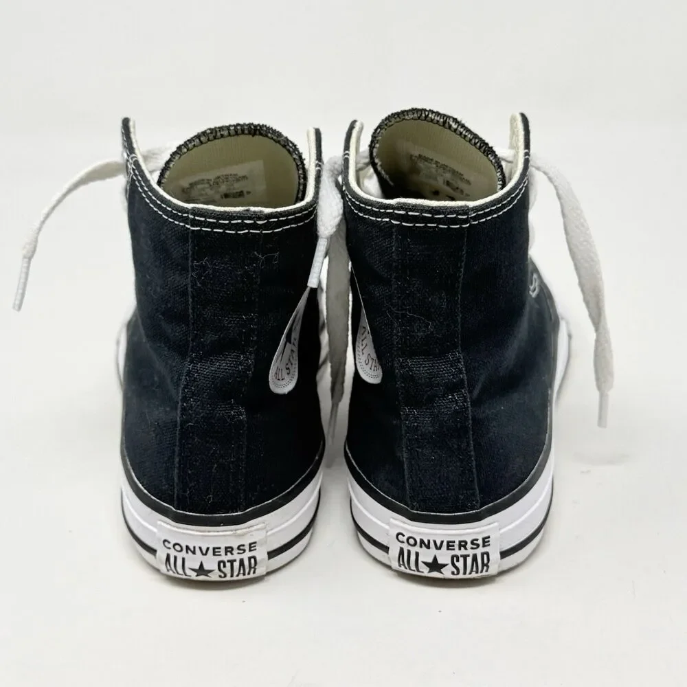 Converse Chuck Taylor All Star High Shoes Kids Size 1 Black Canvas School